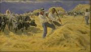 unknow artist The Treshing in the Abruzzi France oil painting artist